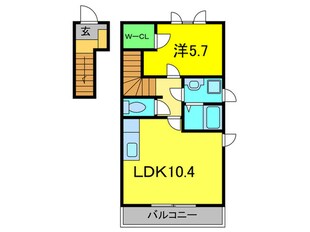 ラビアンロ－ズの物件間取画像